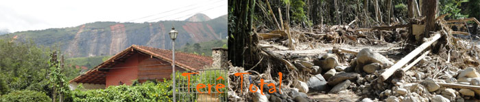 Deslizamentos de terra , mortes e desolação na serra carioca