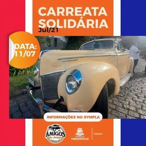 2ª Carreata Solidária tem mais de 30 carros antigos confirmados