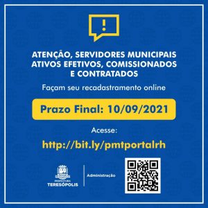 Recadastramento online da PMT para Servidores ativos municipais até dia 10
