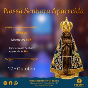 Missas de Nossa Senhora Aparecida em Teresópolis