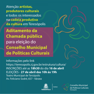 Eleições para o Conselho Municipal de Politicas Culturais Teresópolis