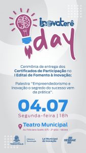 ‘InovaTerê Day’ acontece na próxima segunda, 4 de julho