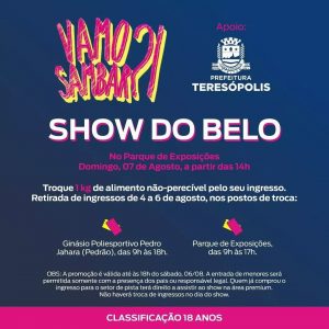 Show do cantor Belo no Parque de Exposições de Teresópolis