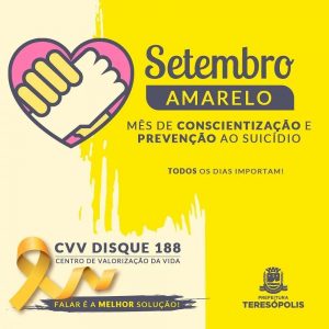 Campanha Setembro Amarelo em Teresópolis