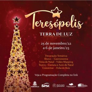 Teresópolis Terra de Luz 2022 Programação de Natal