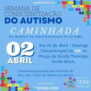 Dia 02-04 Caminhada - Semana de Conscientização do Autismo em Teresópolis