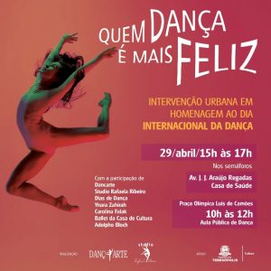 Dia 29-04 intervenção artística e aula pública de dança em Teresópolis