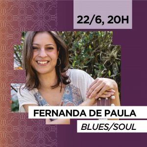 Dia 22-06 Fernanda de Paula no Arte Sesc Bistrô em Teresópolis