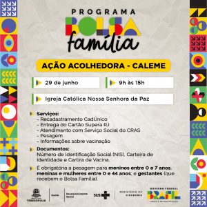 Dia 29-06 tem Acolhimento e inclusão no Caleme em Teresópolis