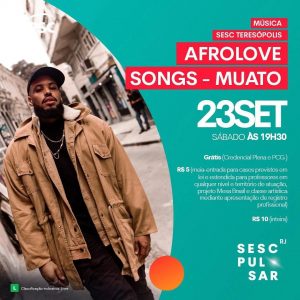Dia 23-09 Afrolove Songs -Muato no Sesc Teresópolis