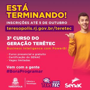 GeraçãoTerêTec Inscrições para curso gratuito
