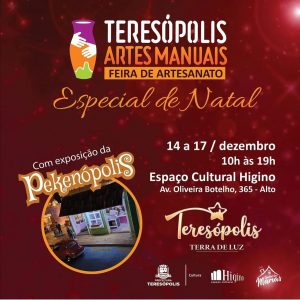 De 14 à 17 Feira Teresópolis Artes Manuais no Espaço Higino