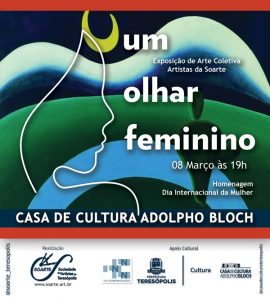 Exposição ‘Um Olhar Feminino’ na Casa de Cultura de Teresópolis