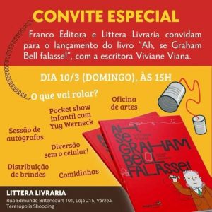 Dia 10-03 Lançamento de livro de Viviane Viana em Teresópolis