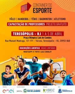 Teresópolis recebe ‘Container do Esporte’, na Praça Olímpica
