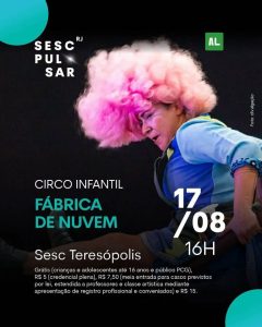 Dia 17-08 Fábrica de Nuvem no Sesc Teresópolis