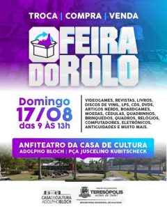 Dia 17-08 Feira do Rolo em Teresópolis Dia 17-08 Feira do Rolo em Teresópolis
