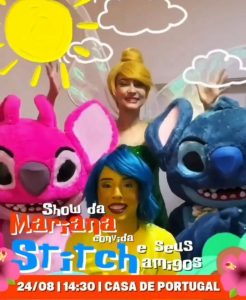 Dia 24-08 Mariana Divertidamente O Show Stitch e seus amigos Dia 24-08 Mariana Divertidamente O Show Stitch e seus amigos
