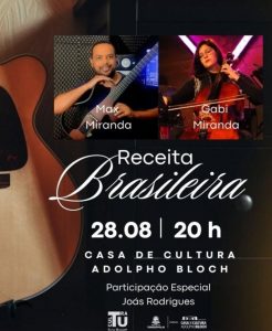 Dia 28-08 Receita Brasileira na Casa de Cultura de Teresópolis Dia 28-08 Receita Brasileira na Casa de Cultura de Teresópolis