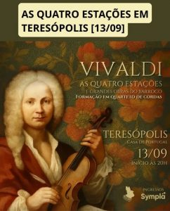 Dia 13-09 Concerto As Quatro Estações em Teresópolis Dia 13-09 Concerto As Quatro Estações em Teresópolis