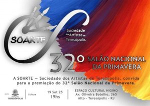 Dia 19-09 Premiação do XXXII Salão Nacional da Primavera da SOARTE