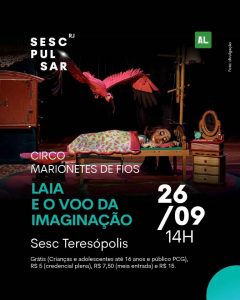Dia 26-09 circo de marionetes de fios no Sesc Teresópolis