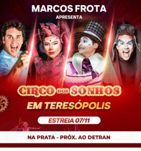 Dia 07-11 Circo dos Sonhos estréia em Teresópolis