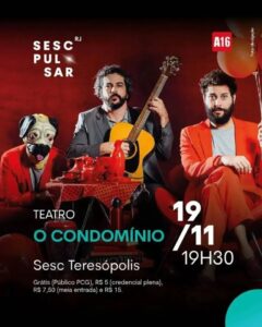 Dia 19-11 teatro - O Condomínio no Sesc Teresópolis
