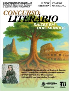 Dia 22-11 Concurso Literário Raizes em dois mundos em Teresópolis Dia 22-11 Concurso Literário Raizes em dois mundos em Teresópolis