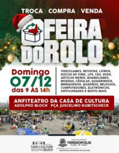 Dia 07-12 Feira do Rolo especial de Natal Teresópolis