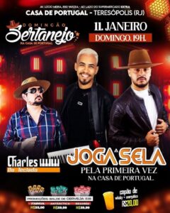 Dia 11-01 Domingão Sertanejo na Casa de Portugal de Teresópolis