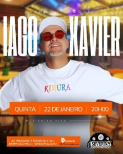 Dia 22-01 Iago Xavier no Severina Teresópolis