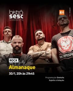 Dia 30-01 Almanaque no Sesc Bistrô Teresópolis