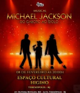 Dia 08-02 musical Michael Jackson Do Garoto ao Ídolo em Teresópolis