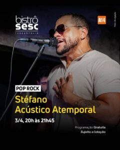 Dia 03-04 Stéfano no Sesc Bistrô Teresópolis