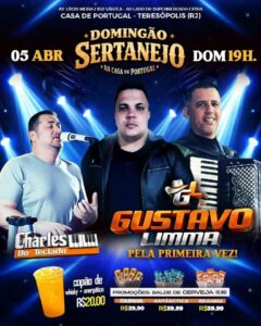 Dia 05-04 Domingão Sertanejo na Casa de Portugal de Teresópolis