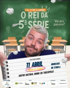 Dia 11-04 Show de Victor Sarro em Teresópolis