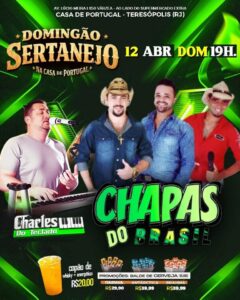 Dia 12-04 Domingão Sertanejo na Casa de Portugal de Teresópolis