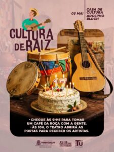 Dia 03-05 comemoração dos 17 anos do Cultura de Raiz em Teresópolis Dia 03-05 comemoração dos 17 anos do Cultura de Raiz em Teresópolis