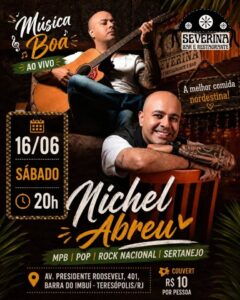 Dia 16-05 Michel Abreu no Severina Teresópolis