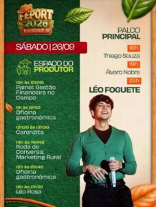 Dia 26-09 Léo Foguete na Feira do Produtor Rural de Teresópolis Dia 26-09 Léo Foguete na Feira do Produtor Rural de Teresópolis