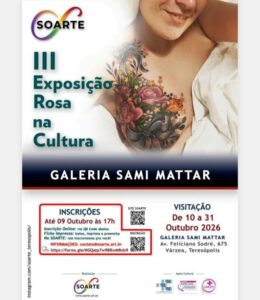 III Exposição Rosa na Cultura na Galeria Sami Mattar de Teresópolis