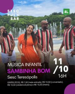 Dia 11-10 Sambinha Bom no Sesc Teresópolis
