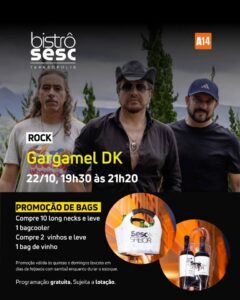 Dia 22-10 Gargamel DK no Sesc Bistrô Teresópolis
