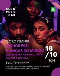 Dia 18-10 Tranças do Mundo no Sesc Teresópolis